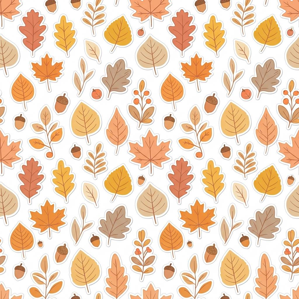 Premium Autumn Leaf Stickers for children bedroom and nursery decoration in Dubai